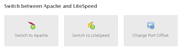Switch between Apache and LiteSpeed image 