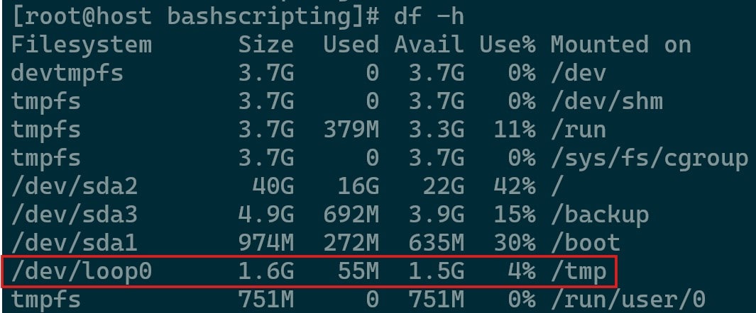 /tmp Partition