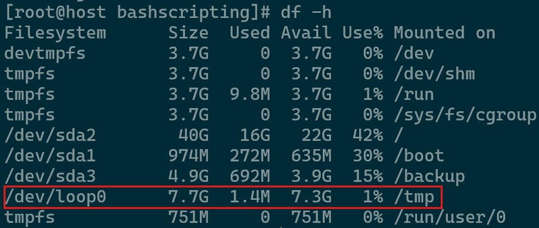Updated tmp Partition