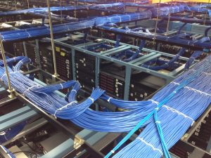 Data center rack cable management