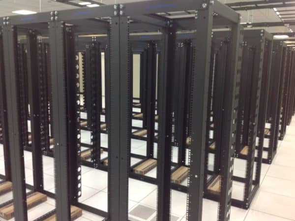 Empty server racks