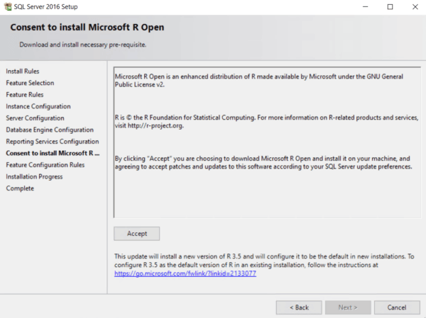 Microsoft R Open consent form