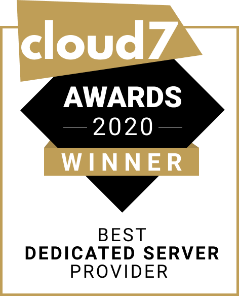 Cloud7 Awards 2020 Winner for Best Dedicated Server Provider