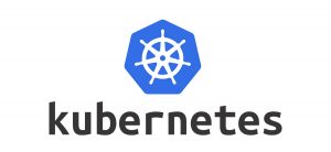 Kubernetes' logo showing a symbol of a 7-spoked ship's steering wheel