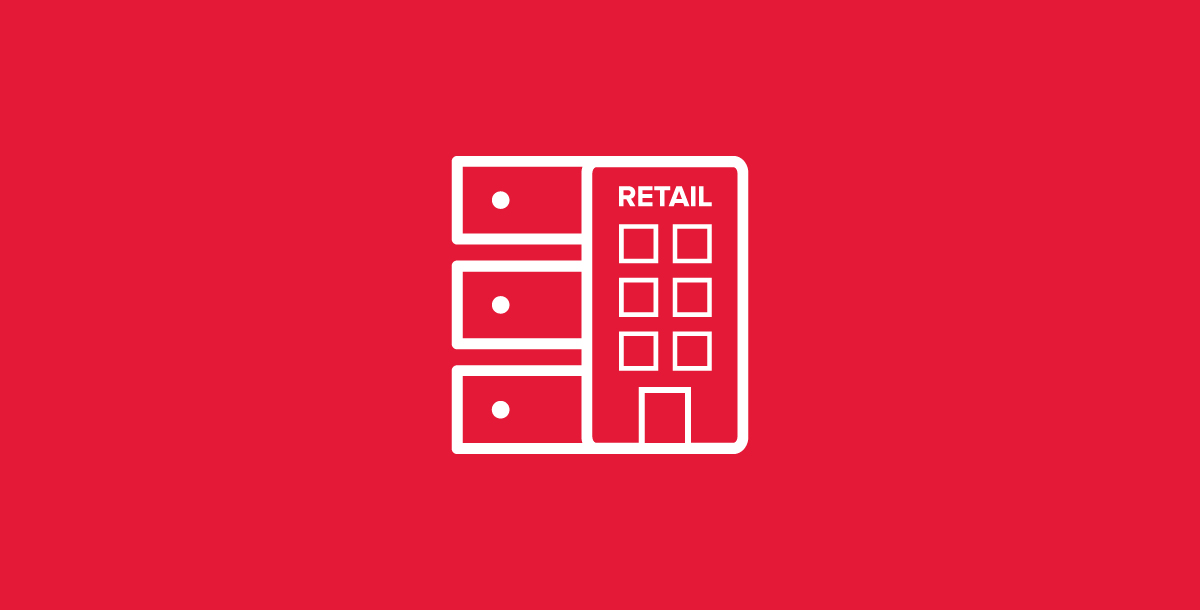 Header image icon merging a dedicated server stack with a brick-and-mortar retail store