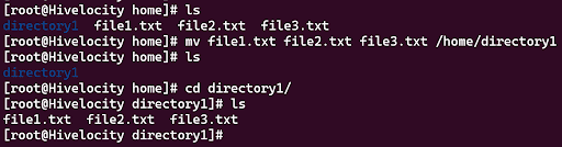 How to move a directories in Linux