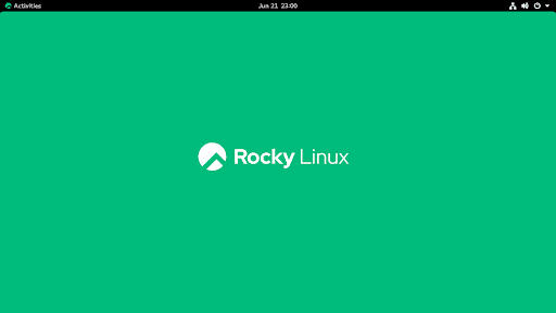 RockyLinux GUI Screen