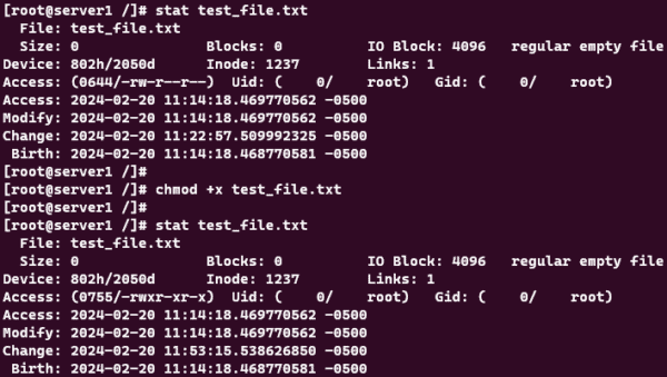 Using Symbolic Mode to Modify File Permissions