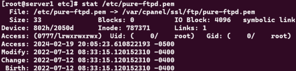 stat Command Displaying an In-Depth View of File or Directory Permissions