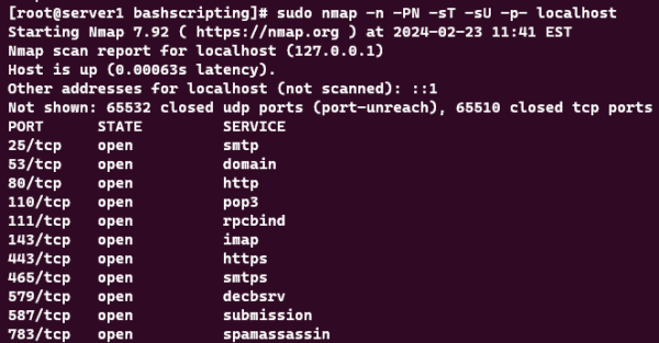 Scanning Open Ports in Your Linux System