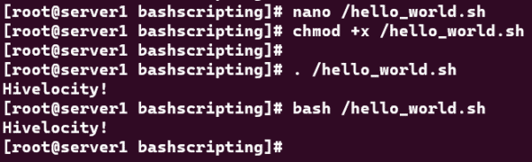 Running a Bash Script  in Linux Using the bash Command