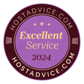 Badge Hostadvice Excellent Service 2024