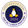 Badge Hostadvice Top 25 Linux Hosting 2024