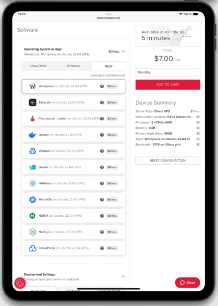 One Click Application Deployment