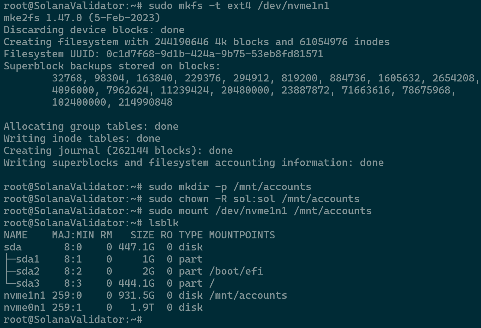Accounts Partition