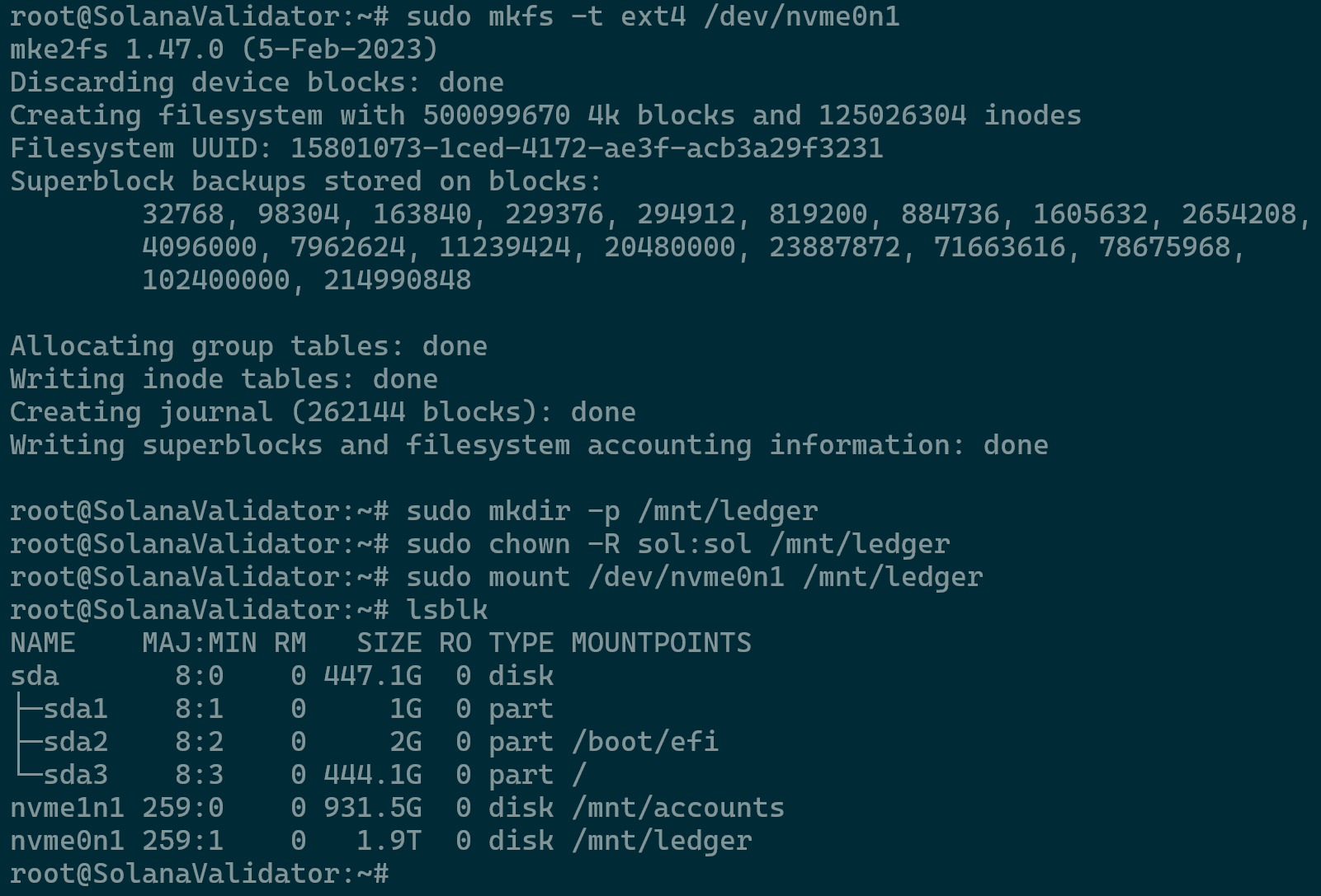 Ledger Partition