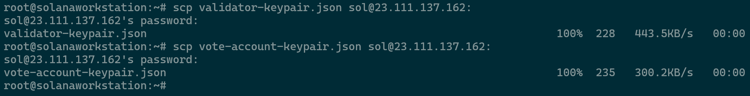 Copying Key Pairs