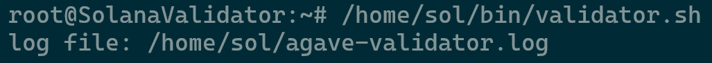 Validator Running