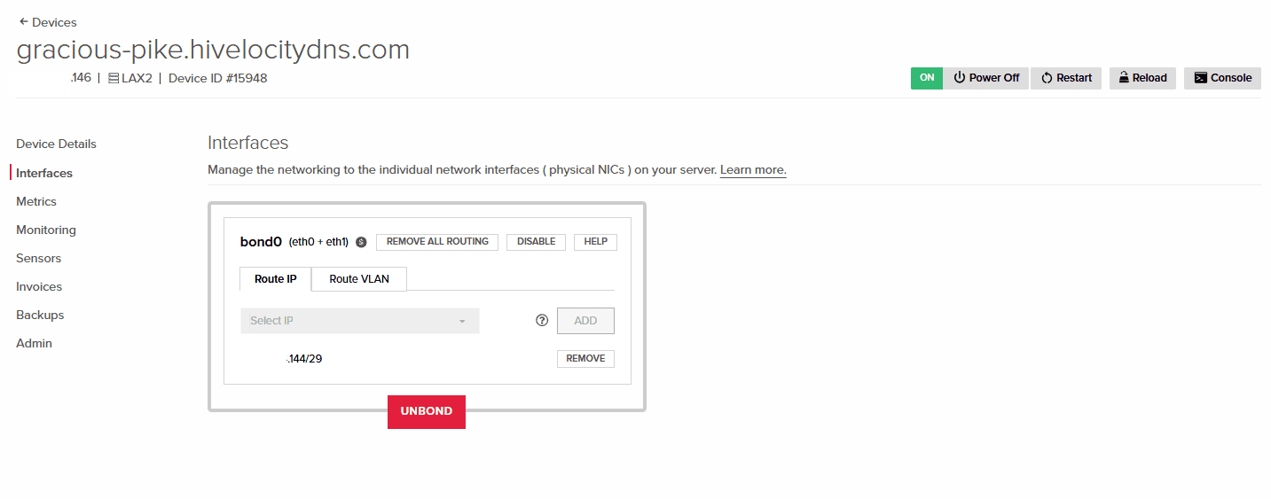 Interfaces Page