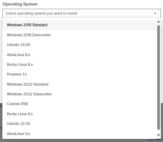 Operating System Selection