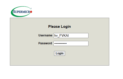 IPMI Login