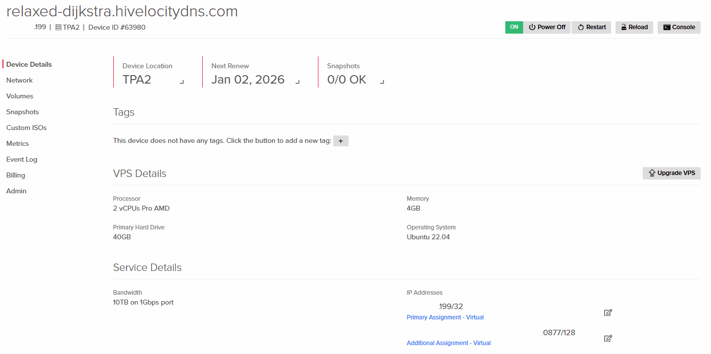 Network Tab in myVelocity