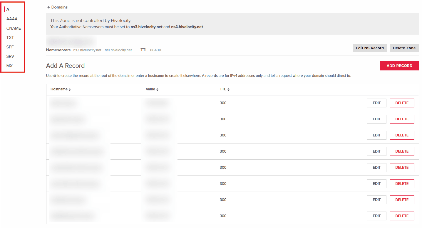 Managing DNS Records