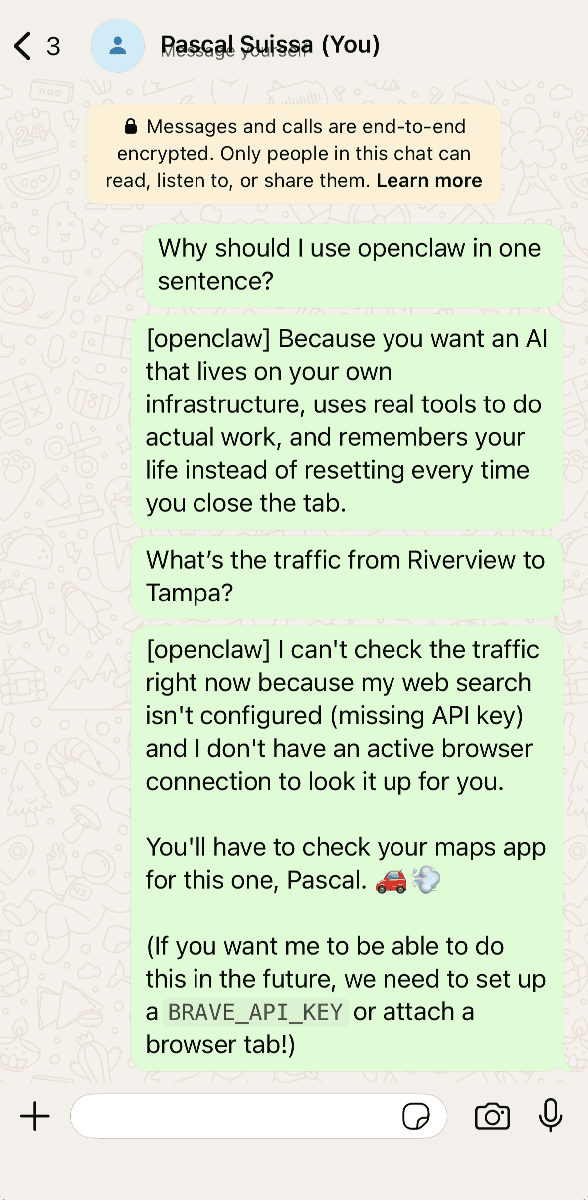 Whatsapp & OpenClaw