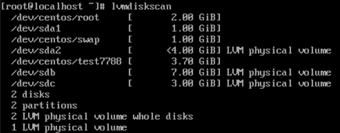 Displaying Existing Storage Devices