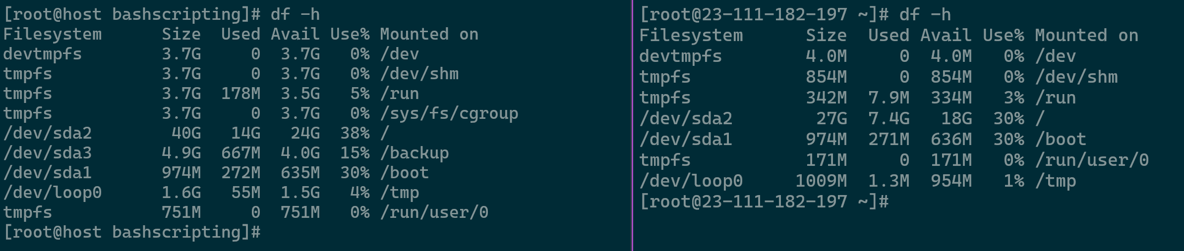 Reviewing Source and Target Servers Storage Conditions - Important to review partition layout as well