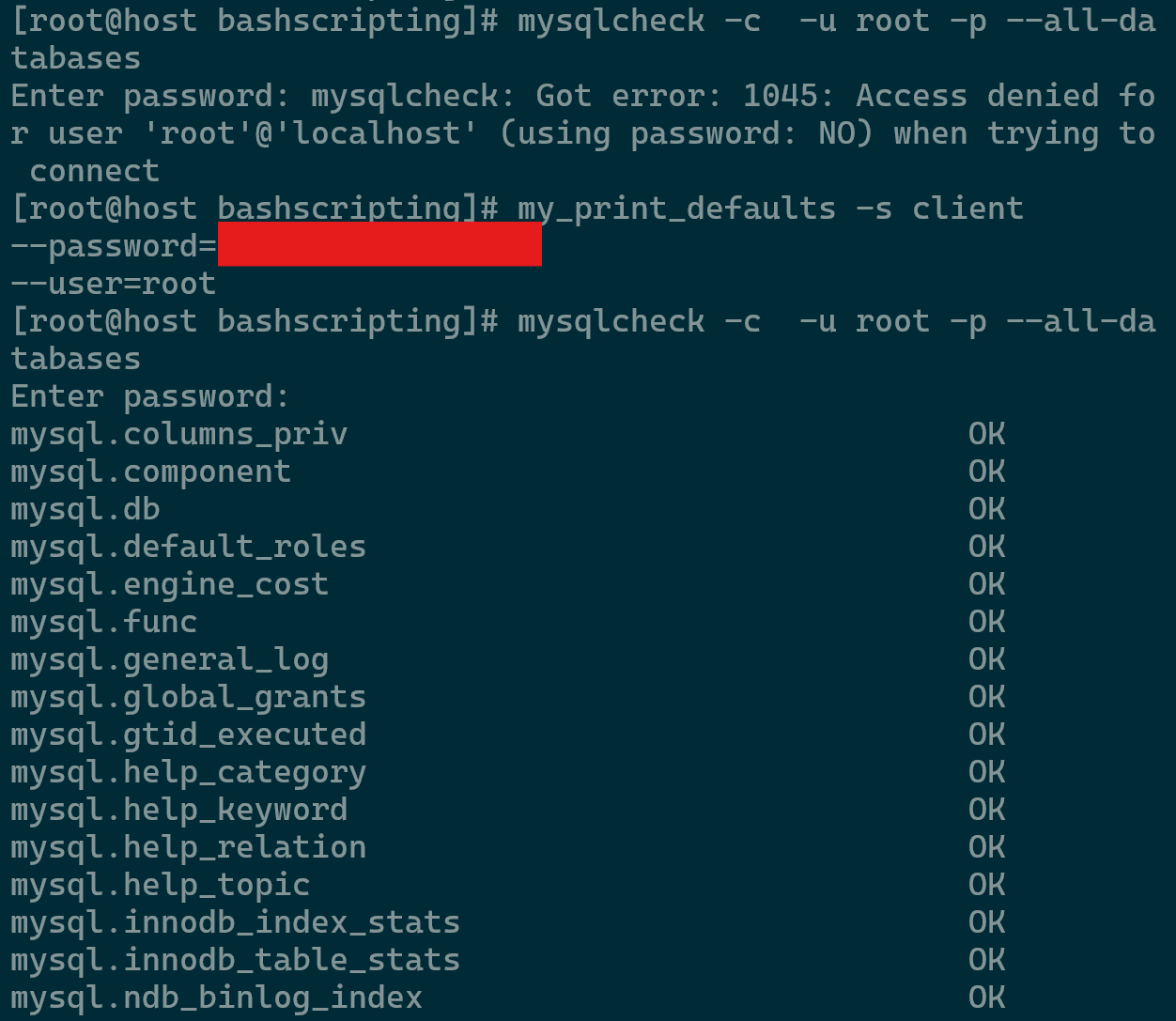 Inspecting DB Health